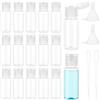 BENECREAT 50 Confezione di Flaconi di Plastica Vuoti per Campioni con Contagocce e Imbuto, Contenitori Da Viaggio Da 30 ml per Cosmetici, Oli Essenziali, Cura Della Pelle (Trasparente)