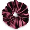 SXQLYH Elastico per capelli Scrunchie in velluto elastico, 18 cm di spessore, morbido e confortevole, per coda di cavallo, per capelli invernali bobble da donna, per capelli lunghi (rosso vinaccia)