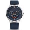 BERING 33441 Orologio da uomo al quarzo, orologio da polso con cassa in acciaio inossidabile da 41 mm, quadrante, cinturino in maglia milanese, vetro zaffiro