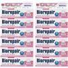 Biorepair, Dentifricio Protezione Gengive Peribioma, 12 Confezioni da 75 ml, Combatte e Previene Problemi Gengivali, con Probiotici, Acido Ialuronico Idratante, Senza Fluoro