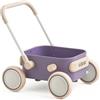 Kidpop PULA girello per bambini 6-18 mesi, carrello con ruote portatutto, carrello portaoggetti multiuso per bambini, gadget compleanno bambini, portata 15 kg (Viola)