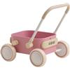 Kidpop PULA girello per bambini 6-18 mesi, carrello con ruote portatutto, carrello portaoggetti multiuso per bambini, gadget compleanno bambini, portata 15 kg (Rosa)