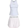 Calvin Klein V Day Tank Short Set Lv00Qs7580, White (Classic Wht W Echo Stripe Classic), L Donna