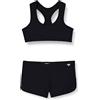 Haute pression Set Due Pezzi Ragazza Tinta Unita Bikini, Corallo Fluo, 16 Anni