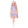 Barbie - Bambola Fun & Fancy, con lunghissimi capelli biondi ed extension, abito metalizzato color argento, 2 look e accessori inclusi, giocattolo per bambini, 3+ anni, JCT72