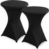 Tigerkinwit Stretch - Tovaglia in poliestere, lavabile, da tavolo, da pranzo, in piedi, rotonda, protezione da tavolo, da cocktail, 80 x 110 cm, in spandex, elasticizzata, per bar, tavolo da banchetto, cocktail