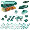 Genius Nicer Dicer Fusion Smart Set da 28 pezzi + Twist - Affettatrice per frutta e verdura, affettatrice per verdure e verdure