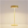 Palmina 901 Lampada da Tavolo Senza Fili di Design, Ricaricabile USB-C con Batteria Aggiornata 2026, jour senza fili 4400mah,Dimmerabile Touch, IP54, Lampada LED per Interni ed Esterni