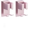 YYBO 2 PCS Porta Piastra per Capelli, Porta Phon da Muro, Supporto phon da Parete, porta Asciugacapelli Adatto per Piastre e Arricciacapelli, Oro Rosa