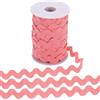 GORGECRAFT Rick Rack Trim 25 Yards X 10mm RIC Rac Ribbon Wave Bending Frangia Trim Light Coral Zig Zag Pizzo Fettuccia Orlo Treccia Trim con Bobina per Cucito Fai da Te Artigianato Confezionamento