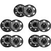 QUARKZMAN 5 Set Bottoni Automatici a Pressione 19mm Bottoni a Pressione da Cucire Metallo Accessori per Chiusura Borse Vestiti Jeans Cucito Artigianale, Nero Opaco
