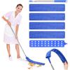 Bixury Spolverino in Microfibra 2,5m con Asta Telescopica Lavabile Estensibile Flessibile Cattura-polvere per Sotto il Divano, Armadi, Letto, Angoli, Auto (Blu)
