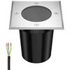ledscom.de Apparecchio da incasso a terra RELI per esterni, IP67, acciaio inox, angolare, 11 x 11 cm, 1x GU10 max 15W