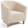 TIANSHU Poltrona Da Cocktail Chesterfield Fodere Coprisedia, Elasticizzato Jacquard Antiscivolo Fodera Per Sedia Da Club Antiscivolo Copripoltrona Rimovibile Universale(Beige)