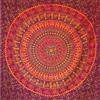 MOMOMUS Mandala Arazzo da Parete per Camera da Letto, Soggiorno, Altre Stanze -100% Cotone, Colori Vivaci, Stile Indiano- Telo/Poster/Arazzo Mandala da Parete -Arancione, 210x230 cm