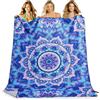 KUOGAS Telo Mare xxl 200x145 cm, Asciugamano Grande In Microfibra Ad Asciugatura Rapida, Telo Bagno Senza Sabbia, Coperta Da Spiaggia Donna (Mandala viola)