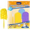 KEEPOW 3 Piumini Riutilizzabili per Swiffer Piumini Catturapolvere con 1 Manico, Super Assorbente in Microfibra per Swiffer Duster Piumini Catturapolvere, Efficiente Rimozione Della Polvere