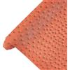 letsinstyle 11.8 x 53.1 Tessuto in Similpelle con Texture Struzzo, Tessuto Vinilico Goffrato Morbido Arancione, Fogli per Rivestimenti in Pelle PU