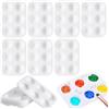 Yuannee Tavolozza Pittura in Plastica,20 PCS Tavolozza per Dipingere Acrilico e Acquerelli Tavolozza di Miscelazione Colori per Bambini e Adulti Ideale per Pittura d'Arte e Artigianato