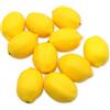 Pabbyeey 10 Pezzi Limoni Artificiali Realistici - Frutta Finta Gialla per Decorazione Casa, Cucina, Matrimonio, Feste e Fotografia, Frutta Artificiale per Esposizione, 7,5 × 5,2 cm