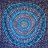 MOMOMUS Mandala Arazzo da Parete per Camera da Letto, Soggiorno, Altre Stanze -100% Cotone, Colori Vivaci, Stile Indiano- Telo/Poster/Arazzo Mandala da Parete -Blu, 210x230 cm