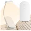 ABOHU 2 Pezzi LEDs Lampada Luce da Lettura per Libro, USB Ricaricabile Lampada da Lettura, Luce per Libri a Letto con Clip, 360°Flessibile Libro 3 Temperature di Colore 3 Luminosità Regolabili