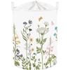 HUUMONSS Grande Cesta Porta Biancheria Fiori Pieghevole Cestini Portaoggetti Vestiti per Adulto Cesta Indumenti Sporchi per Bagno,Farfalla,63L