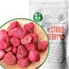 ZINGY ZOO Fragola Intera Liofilizzata Senza Zucchero | 100% Naturale Frutta Liofilizzata | Freeze Dried Fruit Strawberry Frutti di Bosco Disidratati | Frutti Rossi Disidratati | Fragole Secche ZingyZoo