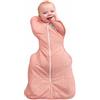 Love To Dream Swaddle UP, taglia media 6-8,5 kg - Rosa ciottolo | Vestibilità aderente, favorisce un sonno sano | 2,5 Tog per autunno e inverno (16-20°C) | Cotone e doppia cerniera