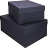 Rössler - S.O.H.O. Boxline Set da 2 contenitori rettangolari, nero