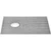 VEVOR Kit cordolo doccia, kit piatto doccia 60"x38" con scarico offset 6,3", kit di installazione doccia leggero in EPS con 2 panni impermeabili, bastoncini inclinati per piatto doccia bagno