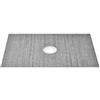 VEVOR Kit cordolo doccia, kit piatto doccia 48"x72" con scarico centrale da 6,3", kit di installazione doccia leggero in EPS con 2 panni impermeabili, bastoncini inclinati per piatto doccia