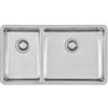 Foster 2205 850 Lavello da Incasso 2 Vasche 800 x 450 mm sottotop Serie KE R15 Acciaio Inox 2205850