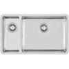 Foster 2204 851 Lavello da Incasso 1 Vasca e vaschetta a sinistra 760 x 450 mm sottotop Serie KE R15 Acciaio Inox 2204851