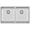 Foster PRONTA CONSEGNA - SPEDIZIONE IMMEDIATA Foster 2203 850 Lavello da Incasso 2 Vasche 760 x 450 mm sottotop Serie KE R15 Acciaio Inox 2203850