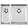 Foster 2201 851 Lavello da Incasso 1 Vasca e vaschetta a sinistra 585 x 440 mm sottotop Serie KE R15 Acciaio Inox 2201851