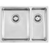 Foster 2201 852 Lavello da Incasso 1 Vasca e vaschetta a destra 585 x 440 mm sottotop Serie KE R15 Acciaio Inox 2201852