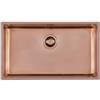 Foster 2157 858 Lavello da Incasso 1 Vasca Monovasca 750 x 440 mm sottotop Serie KE R15 Acciaio Inox PVD Copper 2157858