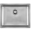 Foster 2155 880 Lavello da Incasso 1 Vasca Monovasca 540 x 440 mm sottotop Serie KE R15 Acciaio Inox Vintage 2155880
