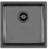 Foster 2156 856 Lavello da Incasso 1 Vasca Monovasca 440 x 440 mm sottotop Serie KE R15 Acciaio Inox PVD Gun Metal 2156856