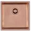 Foster 2156 858 Lavello da Incasso 1 Vasca Monovasca 440 x 440 mm sottotop Serie KE R15 Acciaio Inox PVD Copper 2156858
