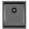 Foster 2153 856 Lavello da Incasso 1 Vasca Monovasca 380 x 440 mm sottotop Serie KE R15 Acciaio Inox PVD Gun Metal 2153856