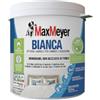 MAXMEYER Bianca Monomano BMB, Pittura per Interni Lavabile, 2 in 1 Fissativo e Pittura, Ottima Copertura, Finitura Opaca, Bianco, 0,75 Litri