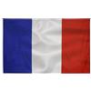 Longivia Bandiera Francese Grande 150x90 con 2 Occhielli Alta Qualità Resistente alle Intemperie Bandierone Nazionale per Esterno Bandiera Francia da Balcone Stadio ed Eventi