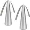 KMQRDZi Aeratore per mosche, repellente per mosche, per tavolo, terrazza, ristorante, batteria necessaria (2, argento)