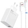 VoltWave 67 W Xiaomi Caricabatterie Fast Charger per Xiaomi Caricabatterie Rapido Alimentatore Caricatore Rapido per Redmi Note 12 11 10 9 Xiaomi Mi13 13 Pro Mi12 12 Pro Mi11 Mi 10 Poco F5 F5 Pro X5 Pro X4 Pro