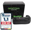 PATONA Premium Impugnatura batteria per Nikon MB-D16 grip, Battery Grip | Vano batteria per 1X EN-EL15 o 6X AA, grip verticale per D750, ergonomico, antiscivolo con telecomando IR