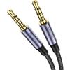 MOSWAG Cavo audio da 3,5 mm maschio a maschio - 4 poli stereo ausiliario per cuffie, PS4, smartphone, tablet, cuffie, PC, laptop e altro ancora