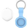 CHZHVAN Localizzatore Air Tracker Tag con custodia impermeabile,Compatibile con Apple Dov'è (solo iOS),Batteria Sostituibile,Cercatore di Bluetooth per Borse,Bagagli,Animali Domestici e Zaini,1 blu
