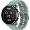 GIOPUEY Cinturini Compatibile con SUUNTO Run, Morbido TPU Cinturino [Design a Colori di Giunzione] - Green/White